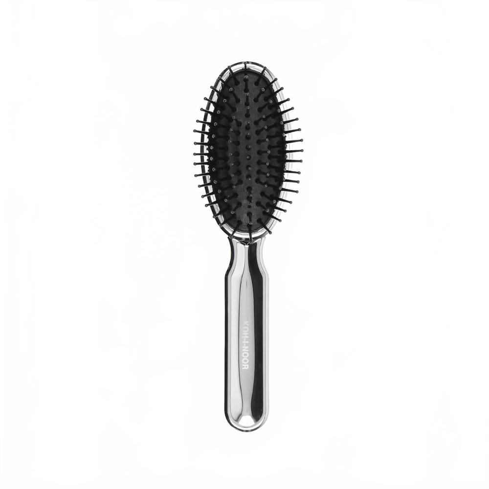 NEW KOH-I-NOOR BEAUTY USA women's pneumatic oval synthetic pin hairbrush in meta